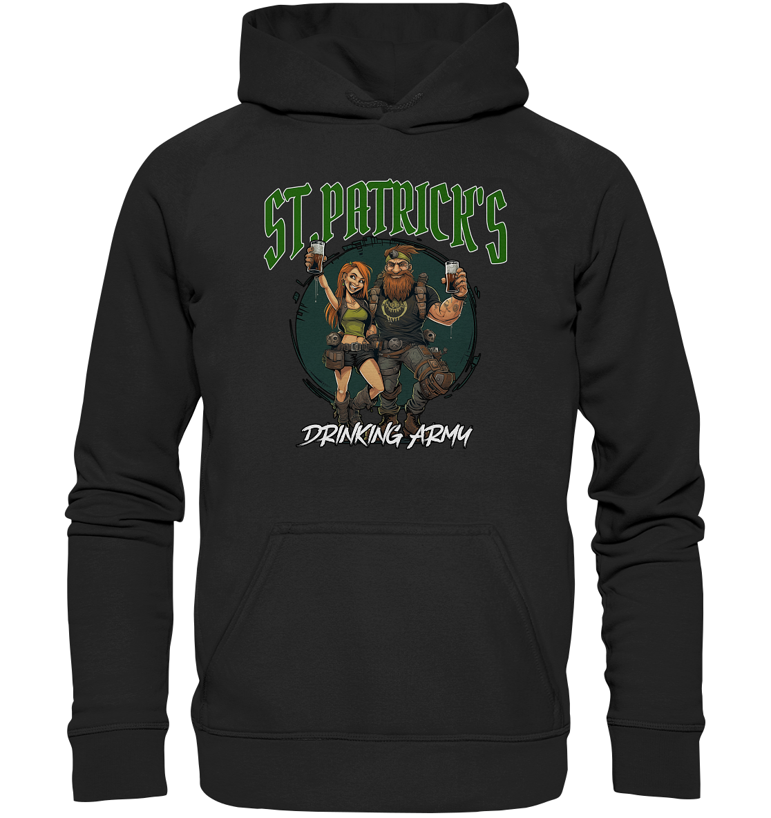 St. Patrick's "Drinking Army / Couple I" - Kids Premium Hoodie