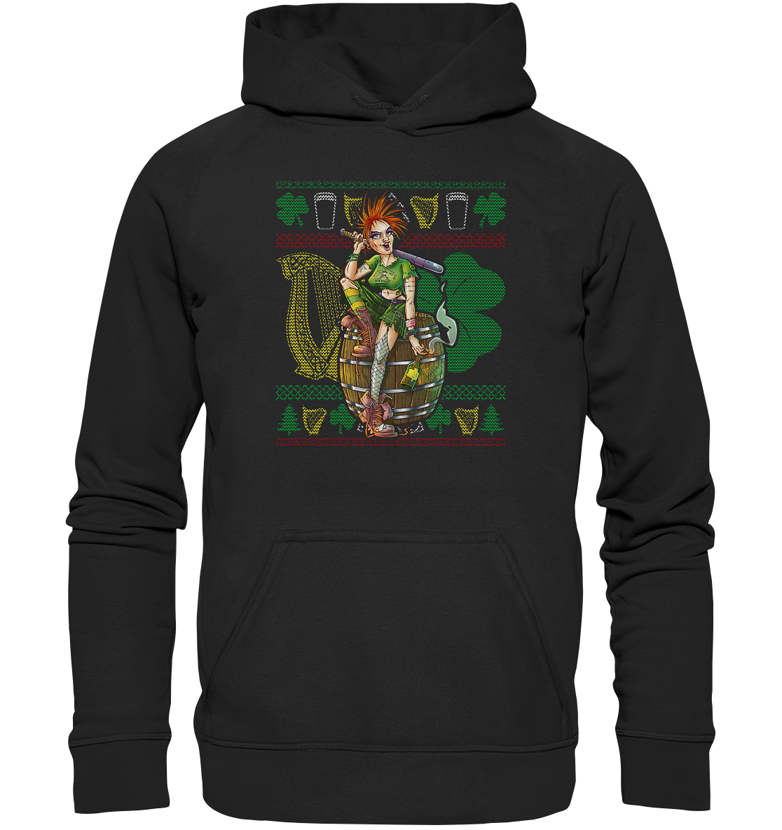 Irish Punk Girl (Christmas) - Kids Premium Hoodie