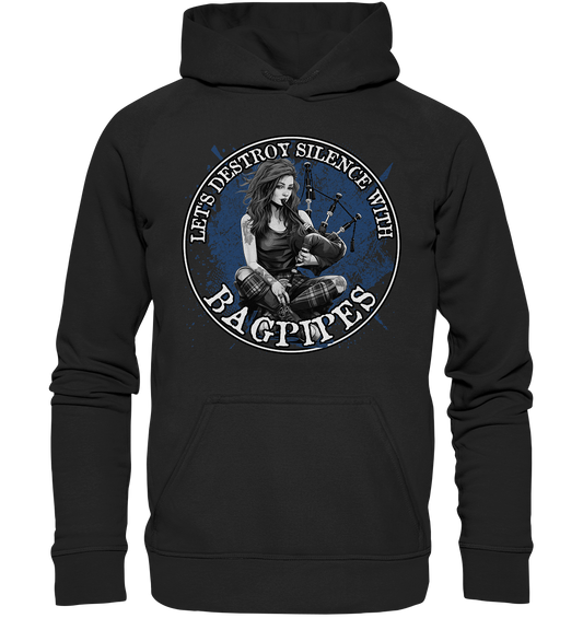 Let's Destroy Silence With "Bagpipes" - Kids Premium Hoodie