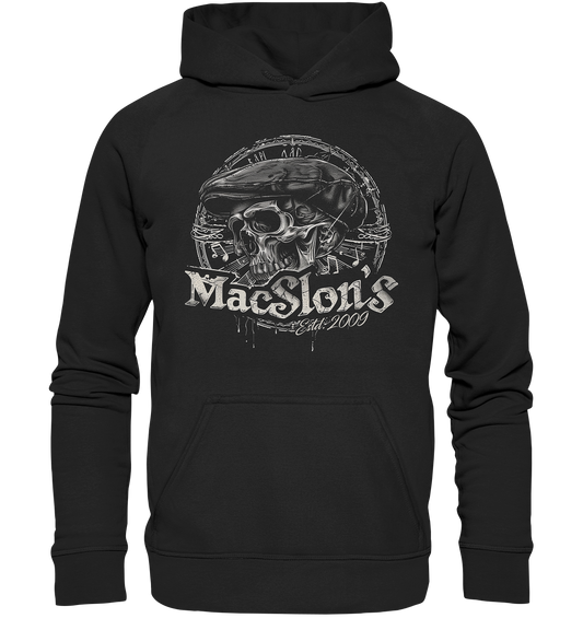 MacSlon's "Estd. 2009 / Flatcap-Skull X"  - Kids Premium Hoodie