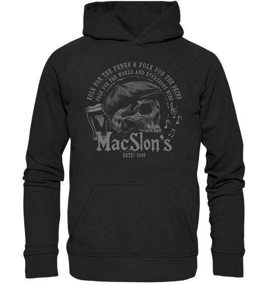 MacSlon's "Folk For The World / Flatcap-Skull" - Kids Premium Hoodie