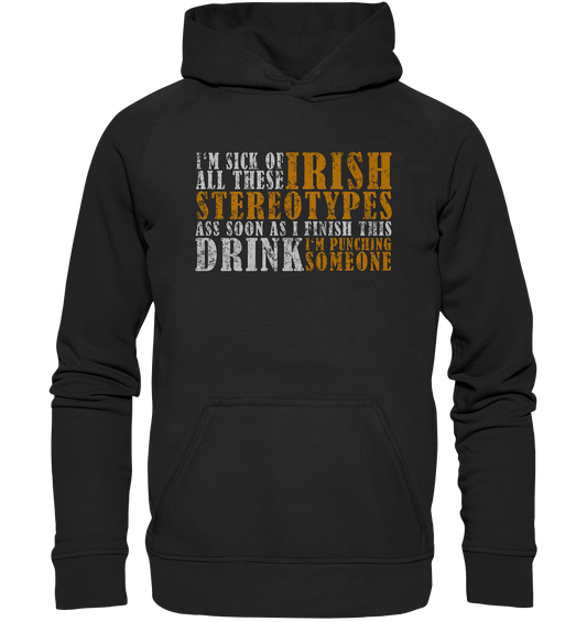 Irish Stereotypes "Punching Someone I" - Kids Premium Hoodie