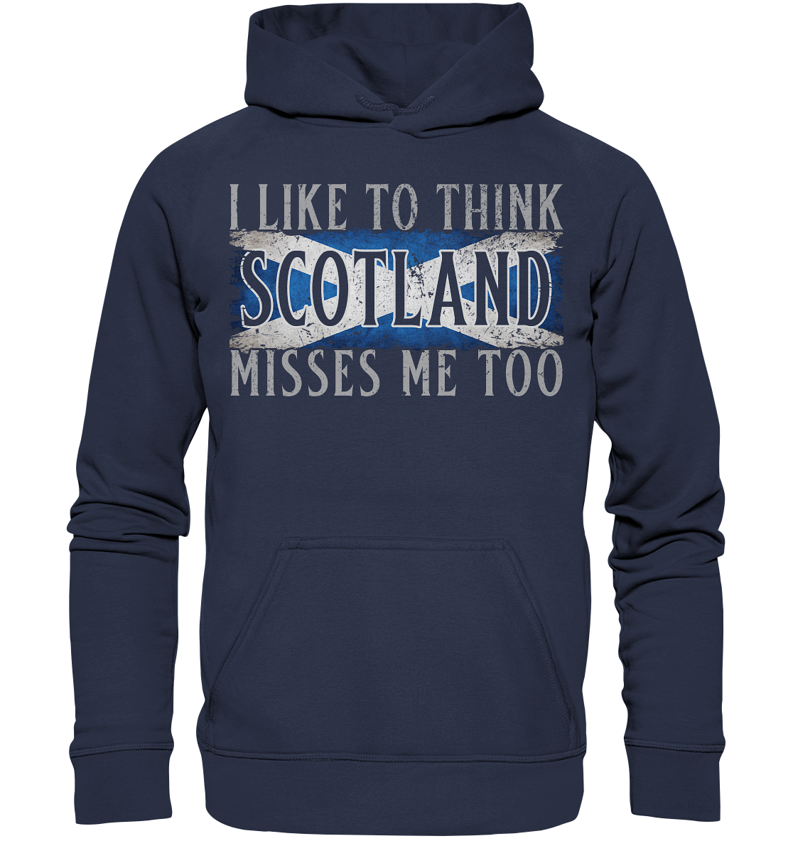 I Like To Think "Scotland" Misses Me Too - Kids Premium Hoodie