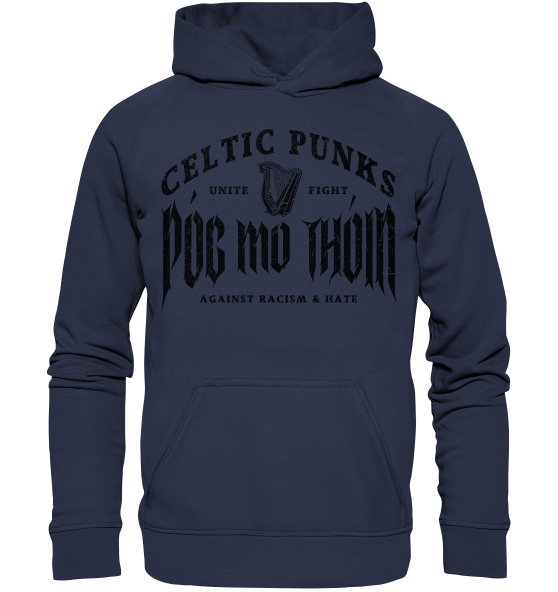 Póg Mo Thóin Streetwear "Celtic Punks Against Racism & Hate / Unite & Fight" - Kids Premium Hoodie