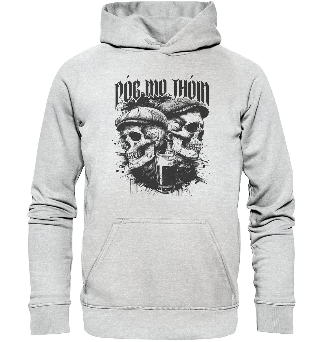 Póg Mo Thóin Streetwear "Two Skulls I" - Kids Premium Hoodie