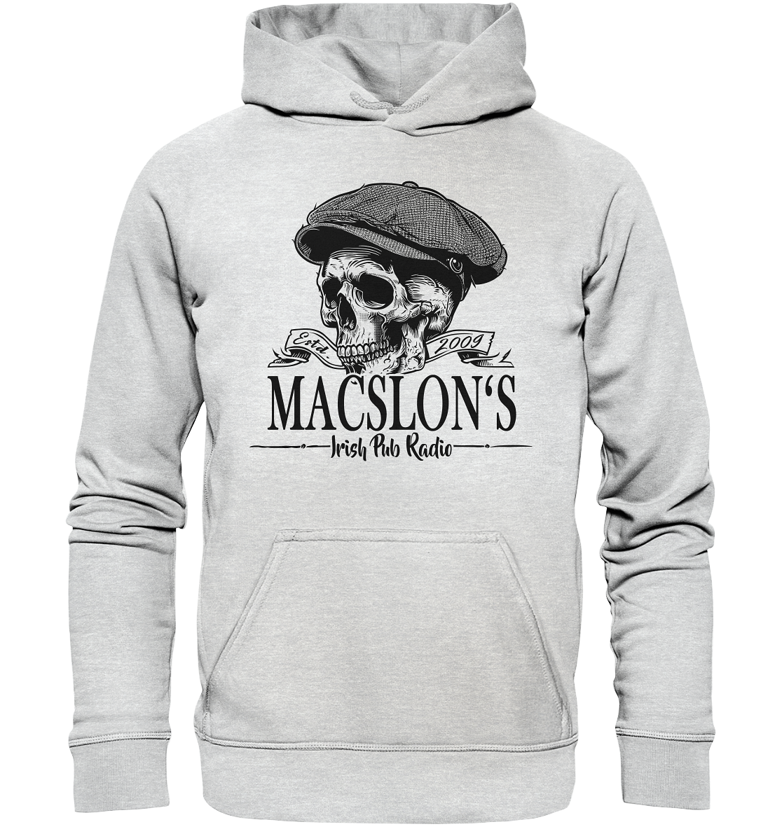 MacSlon's Irish Pub Radio "Estd. 2009 / Flatcap-Skull II" - Kids Premium Hoodie