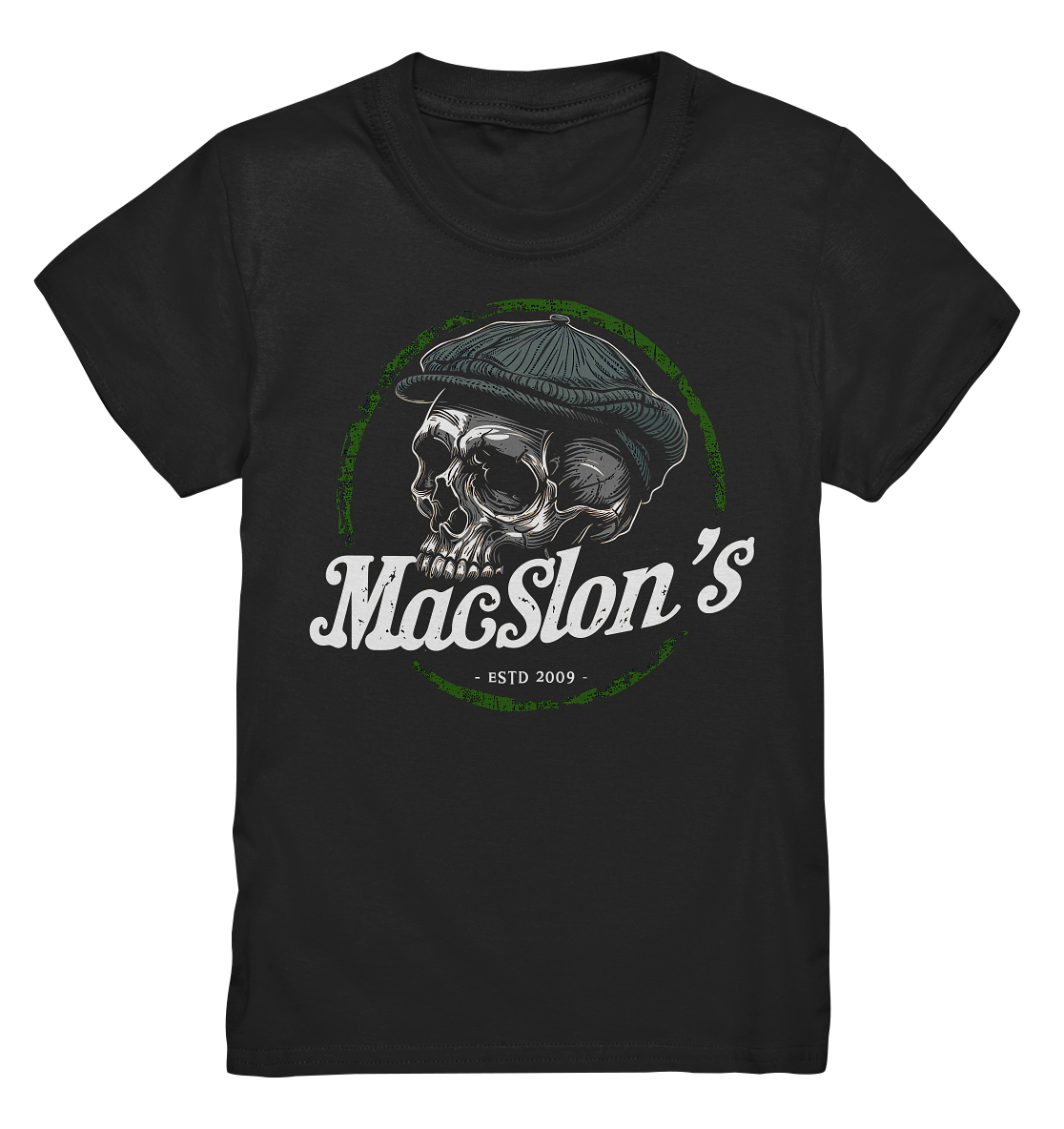 MacSlon's "Estd. 2009 / Flatcap-Skull" - Kids Premium Shirt