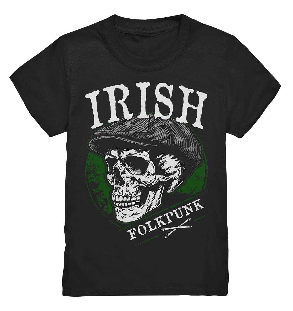 Irish Folkpunk "Flatcap-Skull I" - Kids Premium Shirt