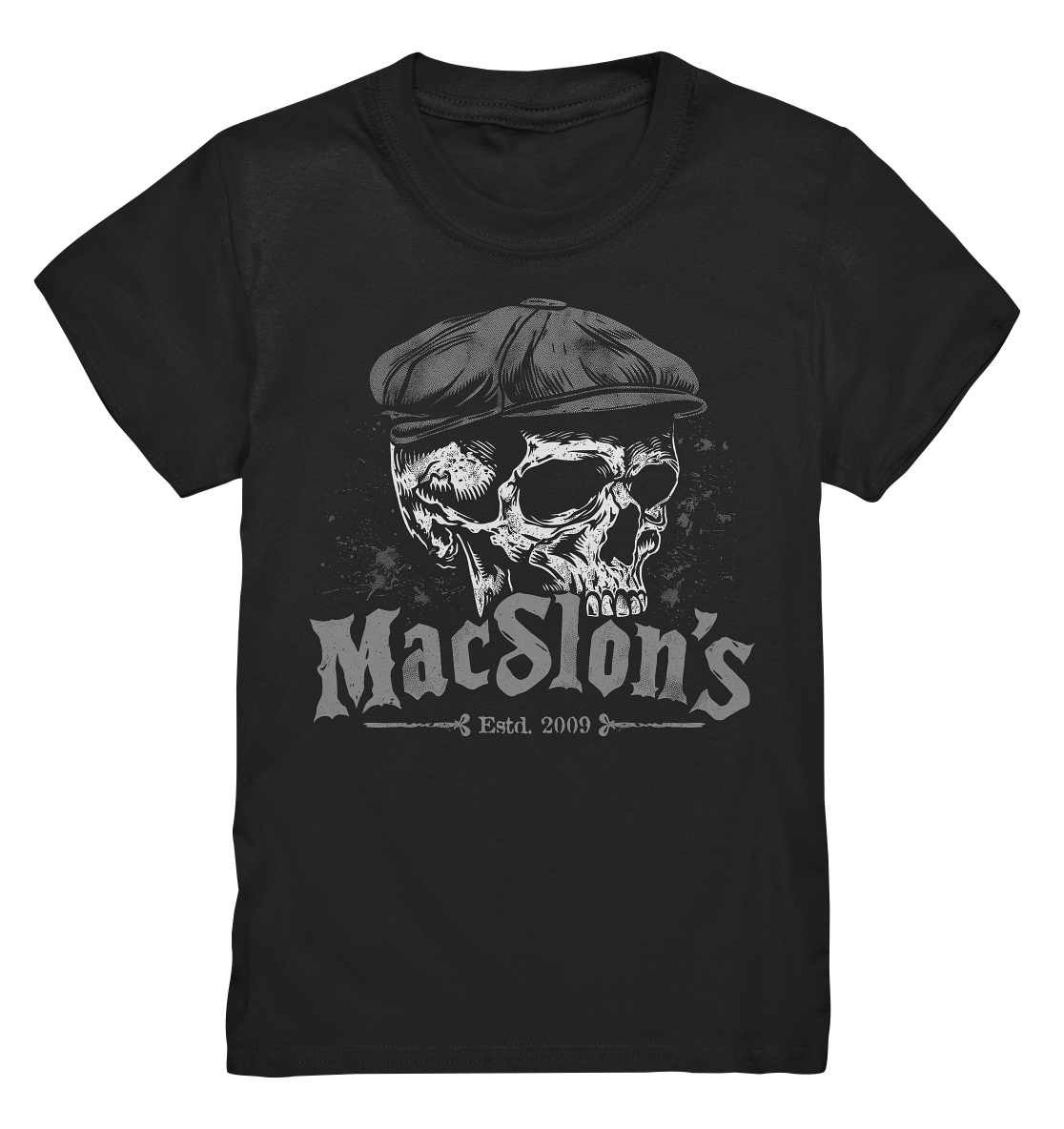 MacSlon's "Estd. 2009 / Flatcap-Skull IV" - Kids Premium Shirt