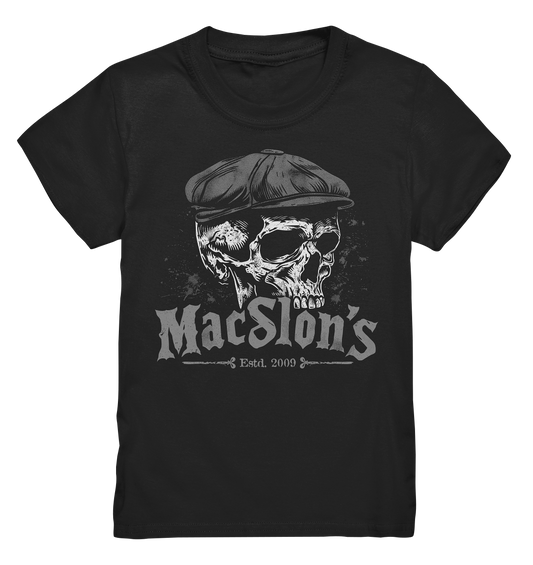 MacSlon's "Estd. 2009 / Flatcap-Skull IV" - Kids Premium Shirt