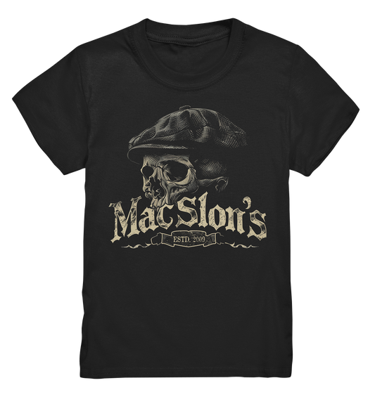 MacSlon's "Estd. 2009 / Flatcap-Skull XII" - Kids Premium Shirt