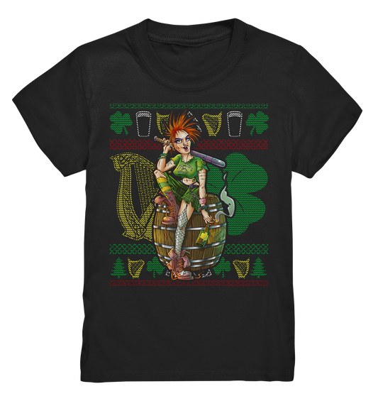 Irish Punk Girl (Christmas) - Kids Premium Shirt