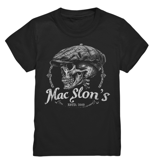 MacSlon's "Estd. 2009 / Flatcap-Skull VII" - Kids Premium Shirt