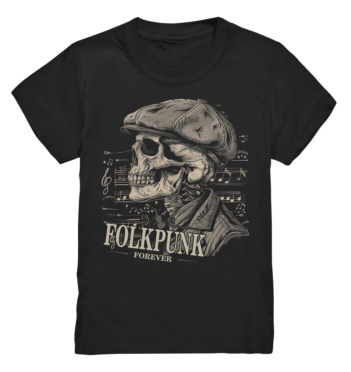 Folkpunk "Forever / Flatcap-Skull I" - Kids Premium Shirt