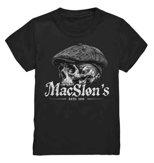 MacSlon's "Estd. 2009 / Flatcap-Skull IX" - Kids Premium Shirt