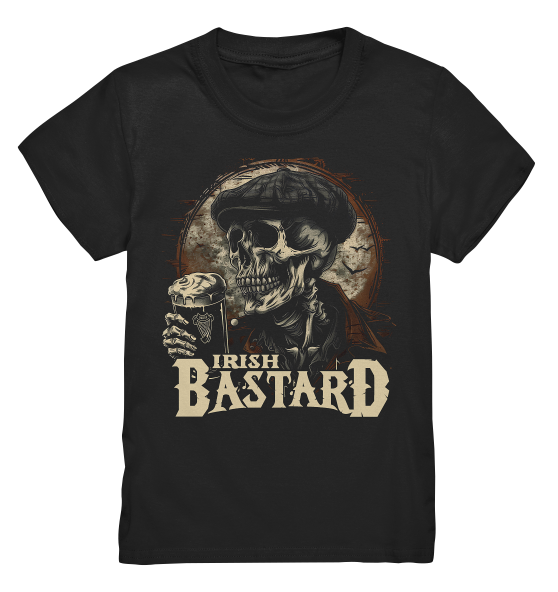 Irish Bastard "Flatcap-Skull IV" - Kids Premium Shirt