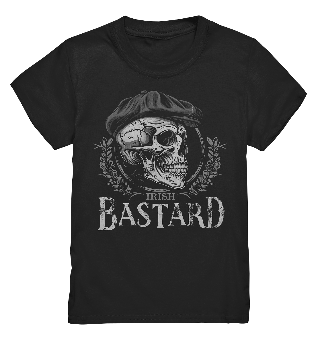 Irish Bastard "Flatcap-Skull III" - Kids Premium Shirt