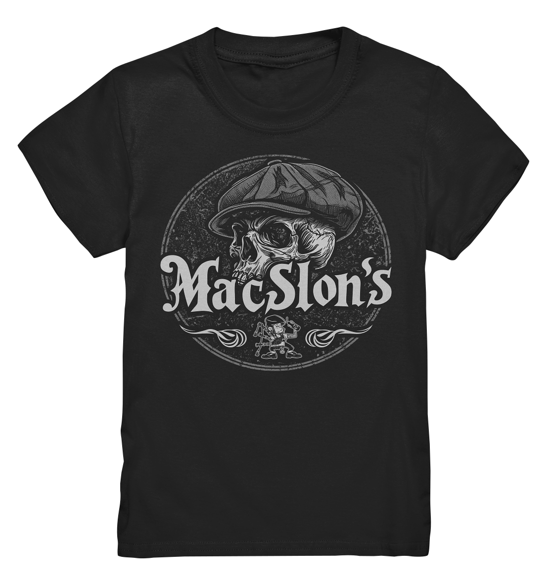 MacSlon's "Flatcap-Skull I" - Kids Premium Shirt