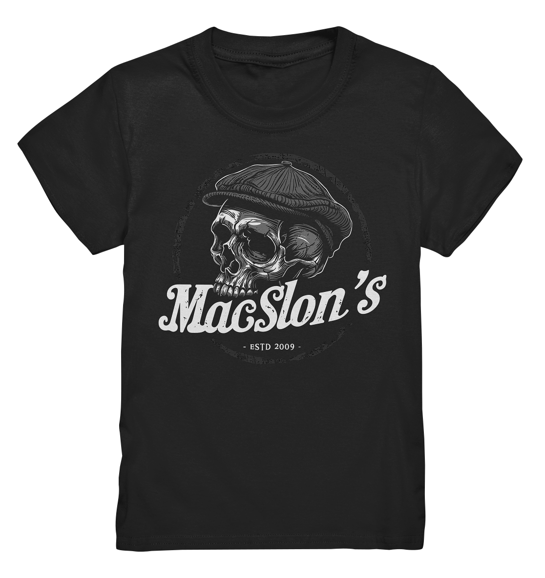 MacSlon's "Estd. 2009 / Flatcap-Skull II" - Kids Premium Shirt