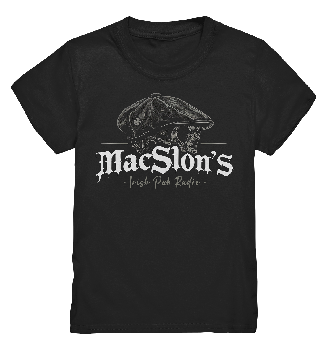 MacSlon's Irish Pub Radio "Flatcap-Skull I"  - Kids Premium Shirt