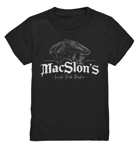 MacSlon's Irish Pub Radio "Flatcap-Skull I"  - Kids Premium Shirt