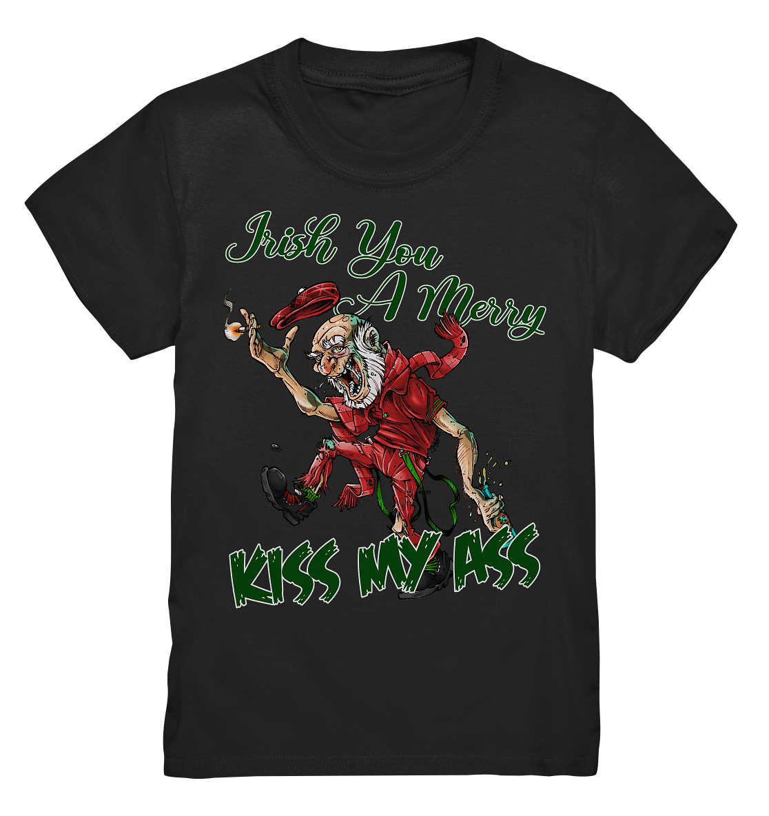 Irish You A Merry "Kiss My Ass" (Christmas) - Kids Premium Shirt