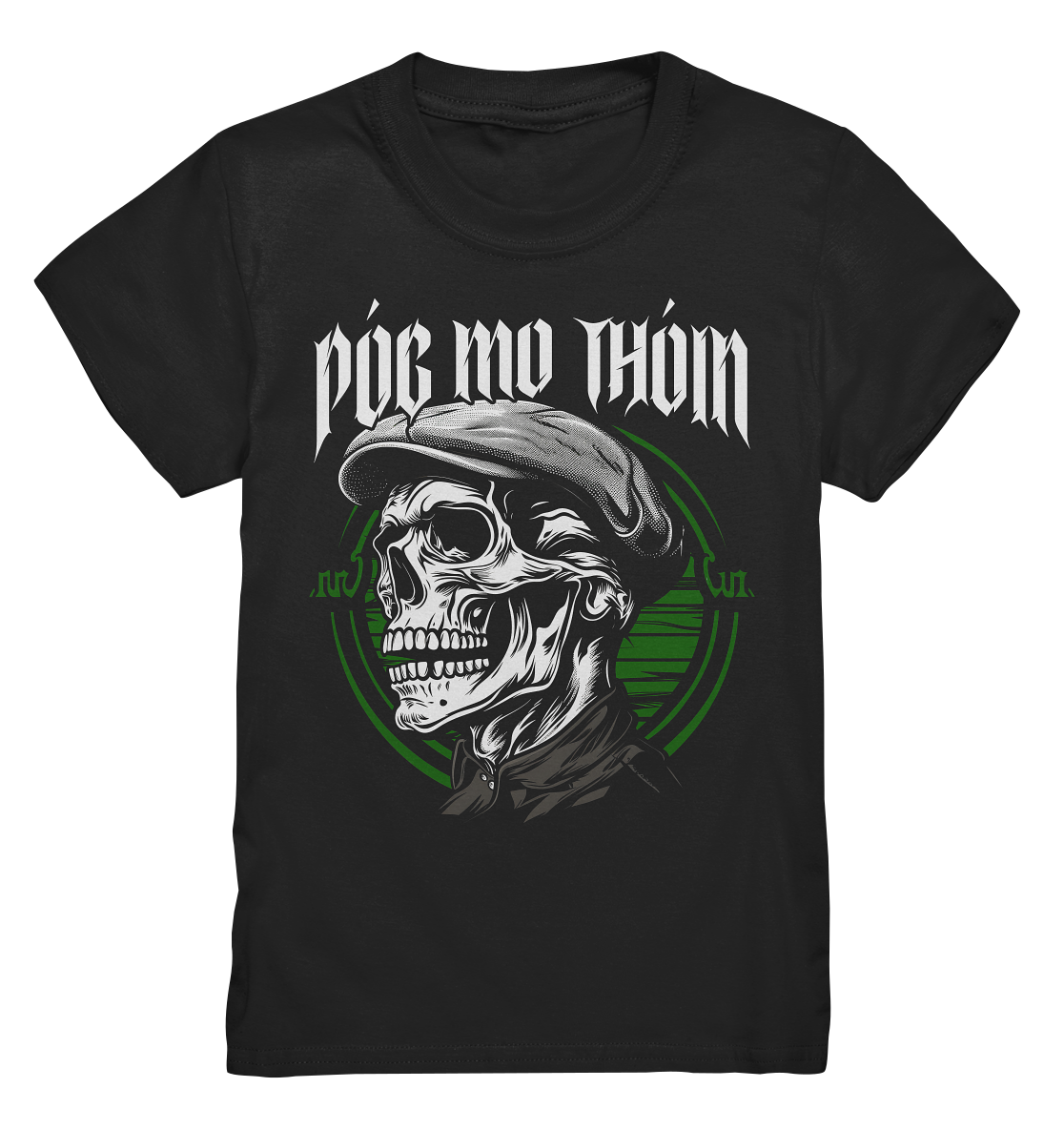 Póg Mo Thóin Streetwear "Flatcap-Skull II" - Kids Premium Shirt