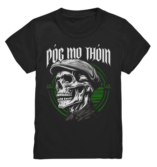 Póg Mo Thóin Streetwear "Flatcap-Skull II" - Kids Premium Shirt