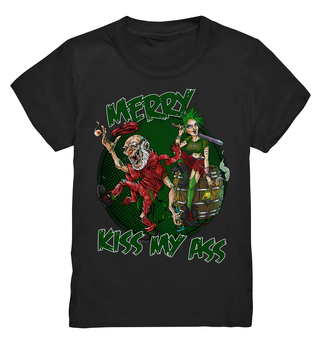 Merry Kiss My Ass (Christmas) - Kids Premium Shirt