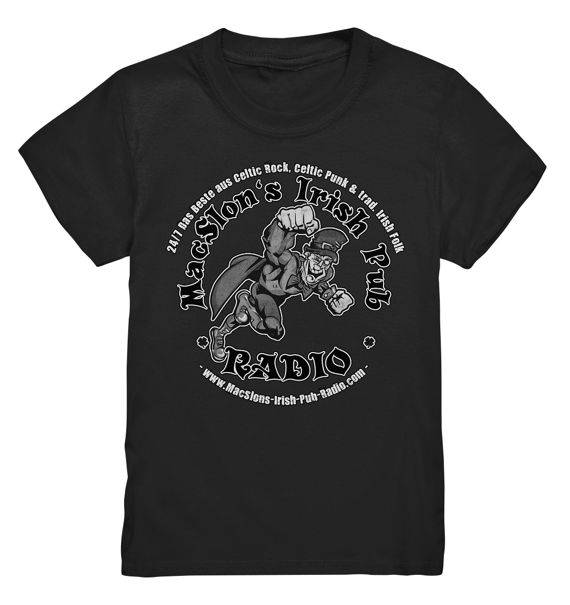 MacSlon's Radio "24/7 - Irish Superhero" - Kids Premium Shirt