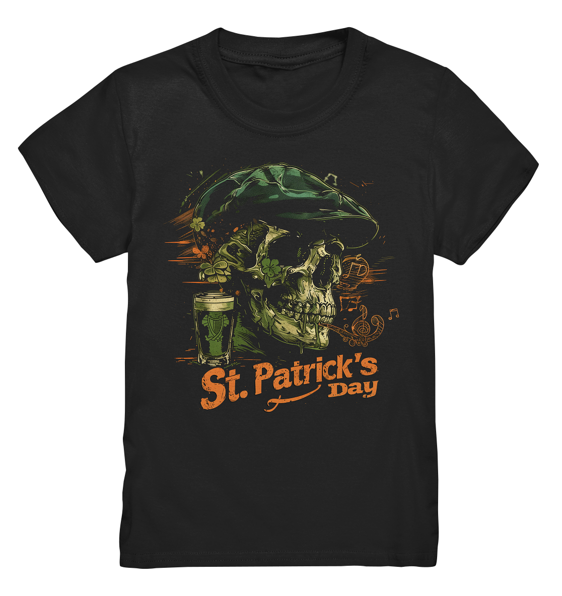 St. Patrick's Day "Flatcap / Skull I" - Kids Premium Shirt