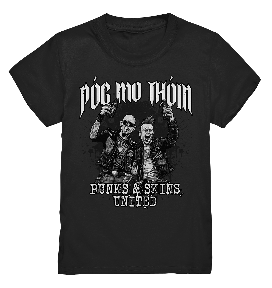 Póg Mo Thóin Streetwear "Punks & Skins United II" - Kids Premium Shirt