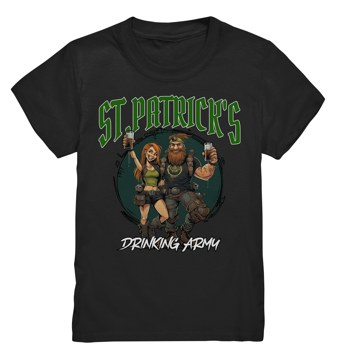 St. Patrick's "Drinking Army / Couple I" - Kids Premium Shirt