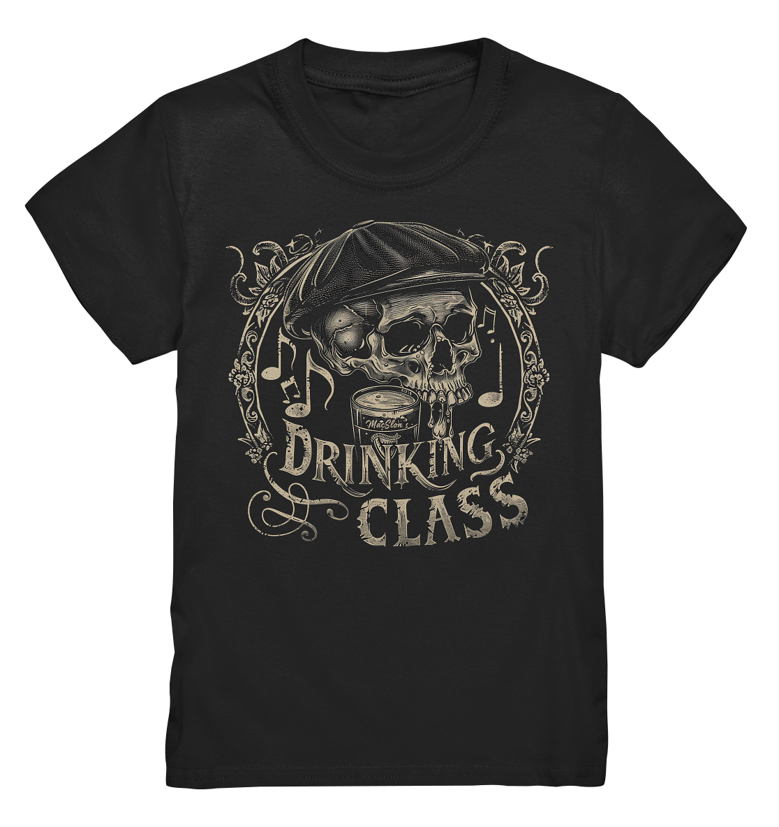 Drinking Class "Flatcap-Skull I"  - Kids Premium Shirt