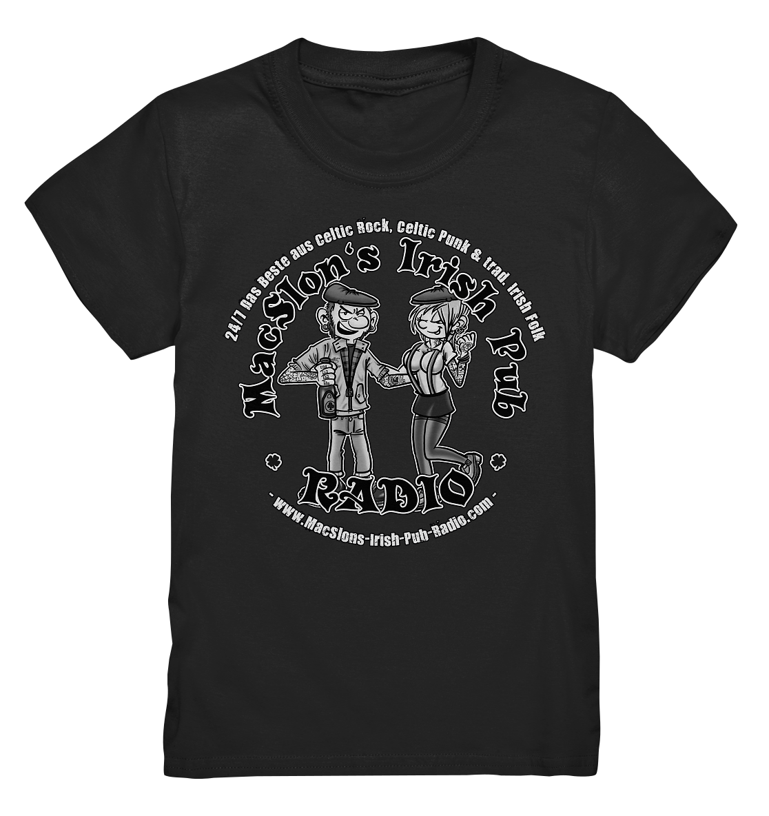 MacSlon's Radio "24/7 - Punk Couple" - Kids Premium Shirt