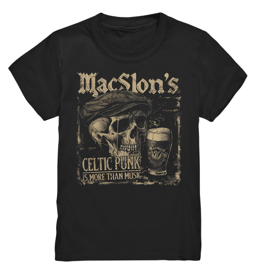 MacSlon's "Celtic Punk Is More Than Music / Flatcap-Skull" - Kids Premium Shirt