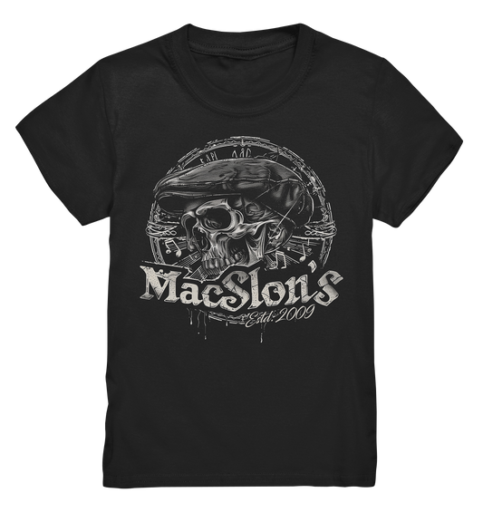 MacSlon's "Estd. 2009 / Flatcap-Skull X"  - Kids Premium Shirt