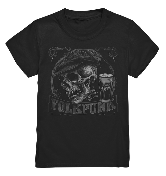 Folkpunk "Flatcap-Skull I" - Kids Premium Shirt