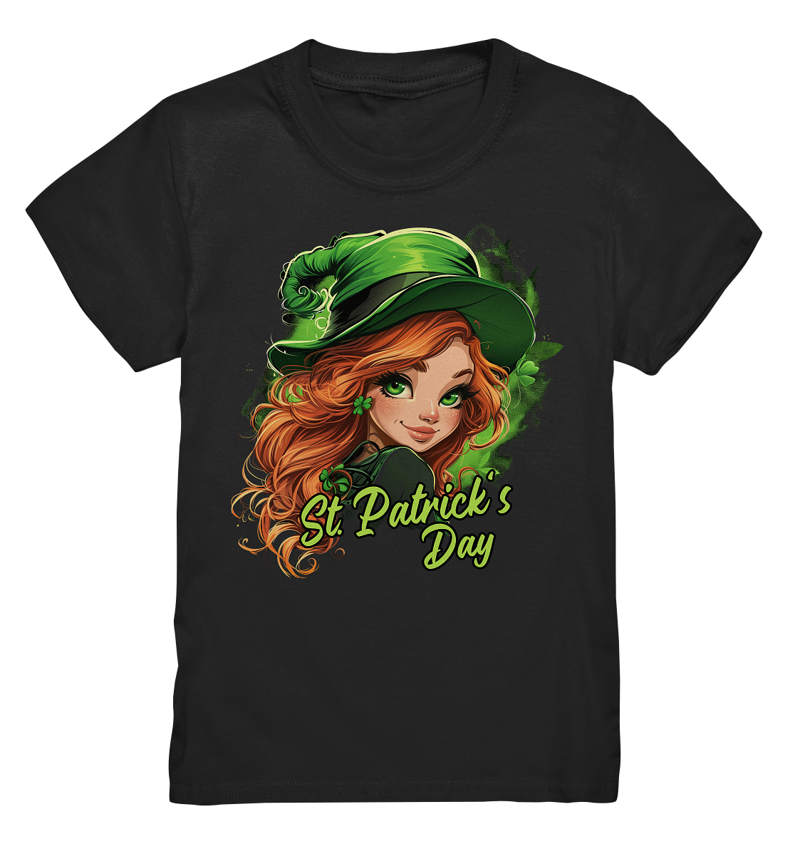 St. Patrick's Day "Leprechaun Girl I" - Kids Premium Shirt