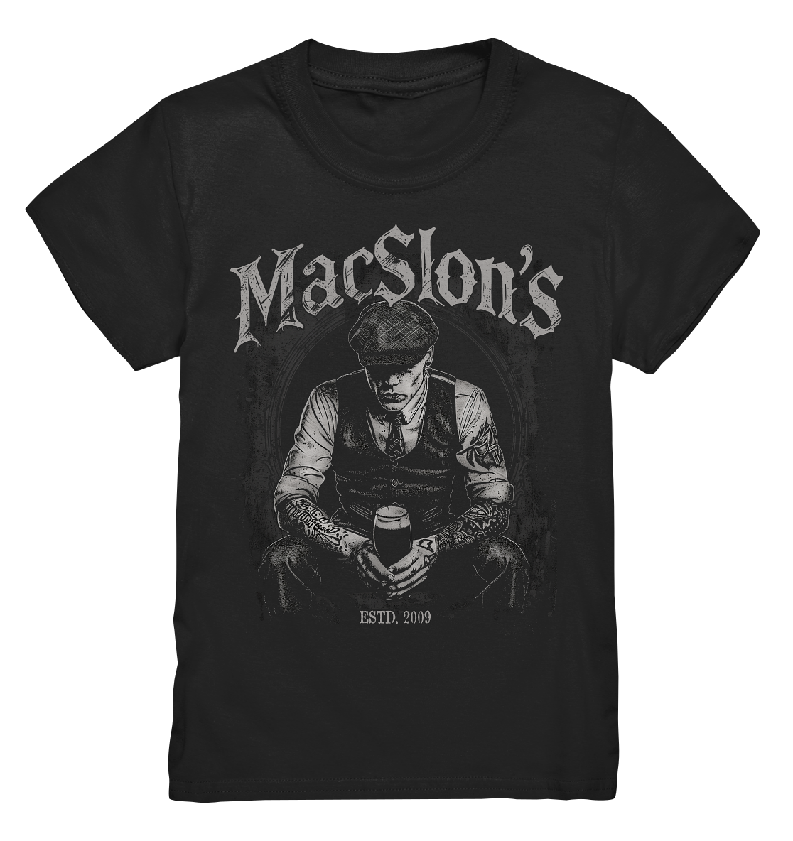 MacSlon's "Estd. 2009 / Drinking Guy I" - Kids Premium Shirt