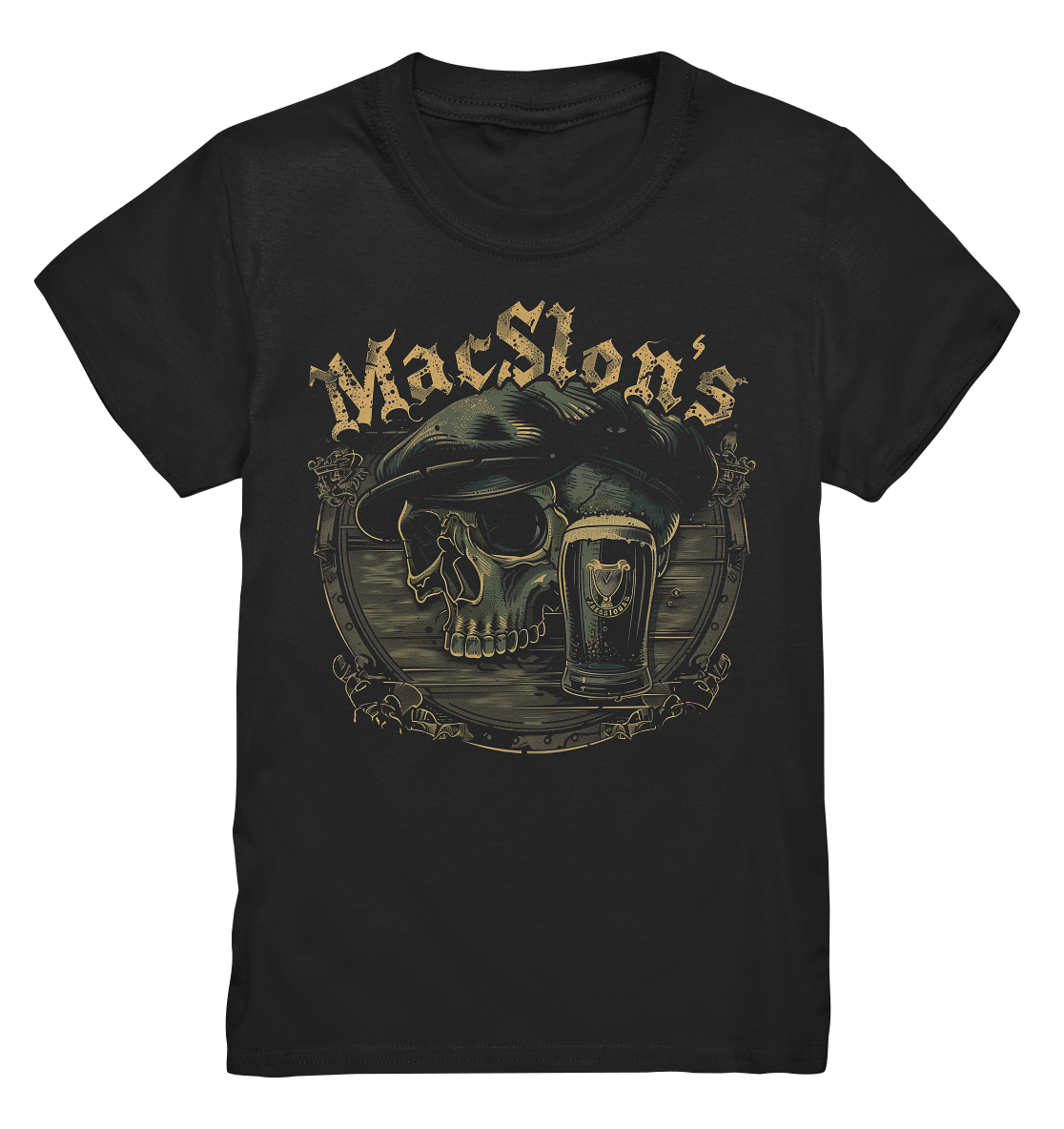 MacSlon's "Flatcap-Skull III"  - Kids Premium Shirt