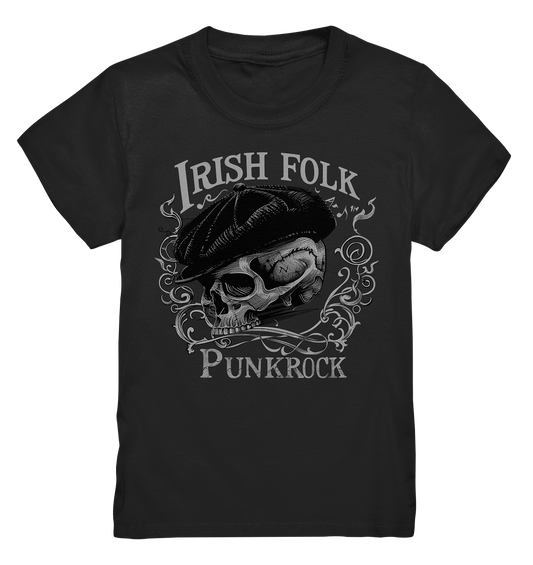 Irish Folk Punkrock "Flatcap-Skull II" - Kids Premium Shirt