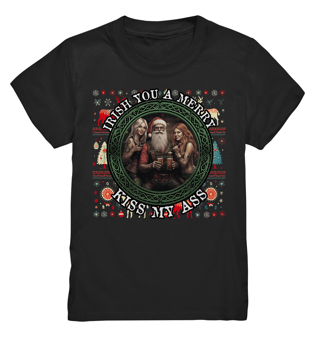 Irish You A Merry... "Santa, Girls & Beer "  - Kids Premium Shirt