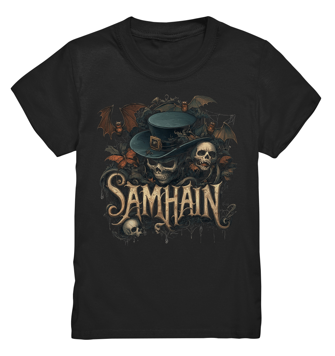 Samhain "Bats & Skulls I" - Kids Premium Shirt