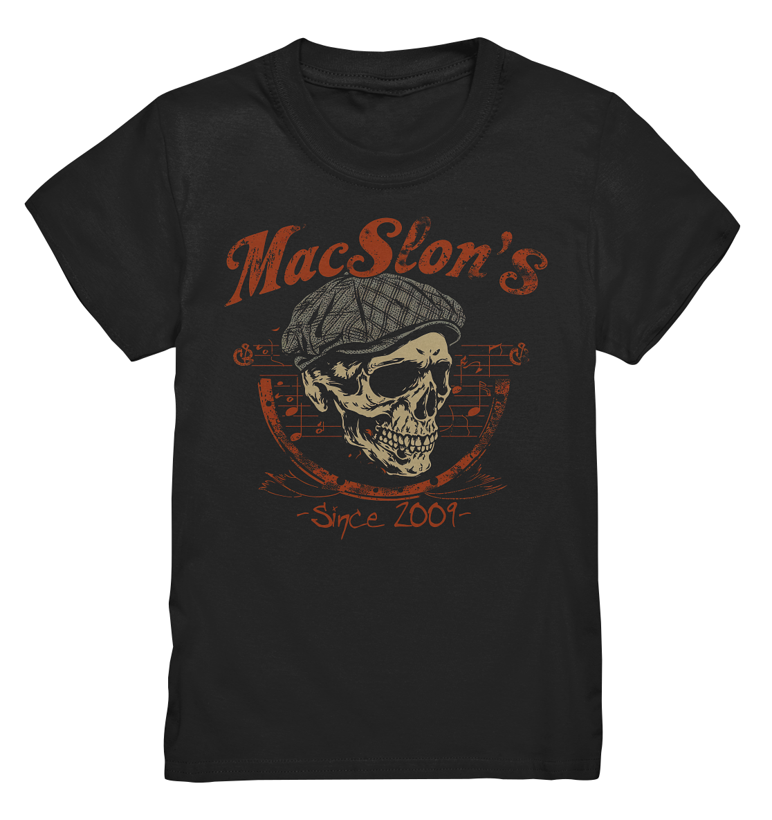 MacSlon's "Since 2009 / Flatcap-Skull I" - Kids Premium Shirt