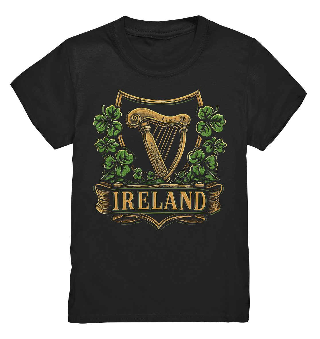 Ireland "Éire / Harp / Shamrock" - Kids Premium Shirt