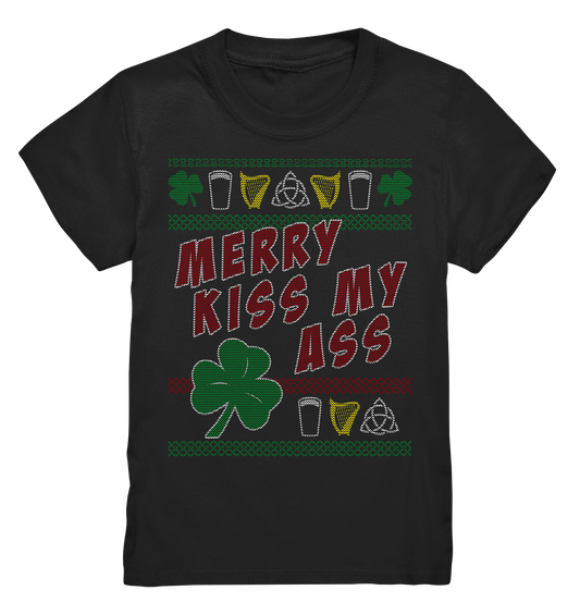 Merry Kiss My Ass (Christmas) - Kids Premium Shirt