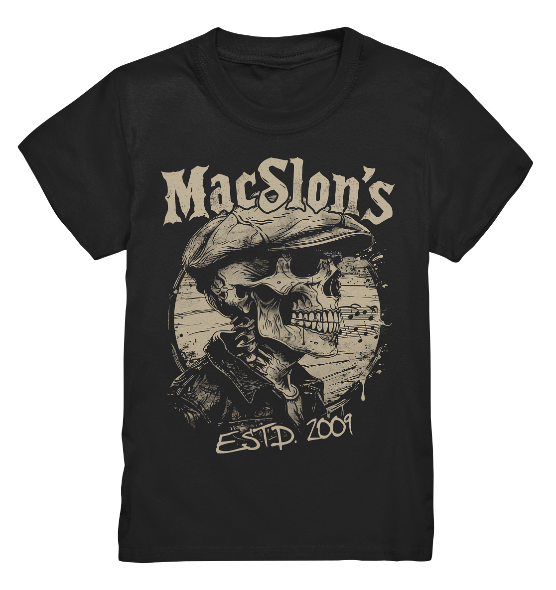 MacSlon's "Estd. 2009 / Flatcap-Skull XIII"  - Kids Premium Shirt