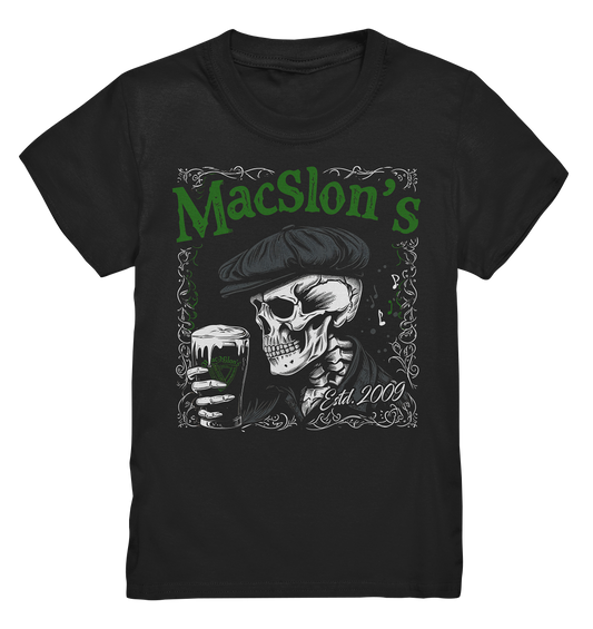 MacSlon's "Estd. 2009 / Drinking Skull" - Kids Premium Shirt