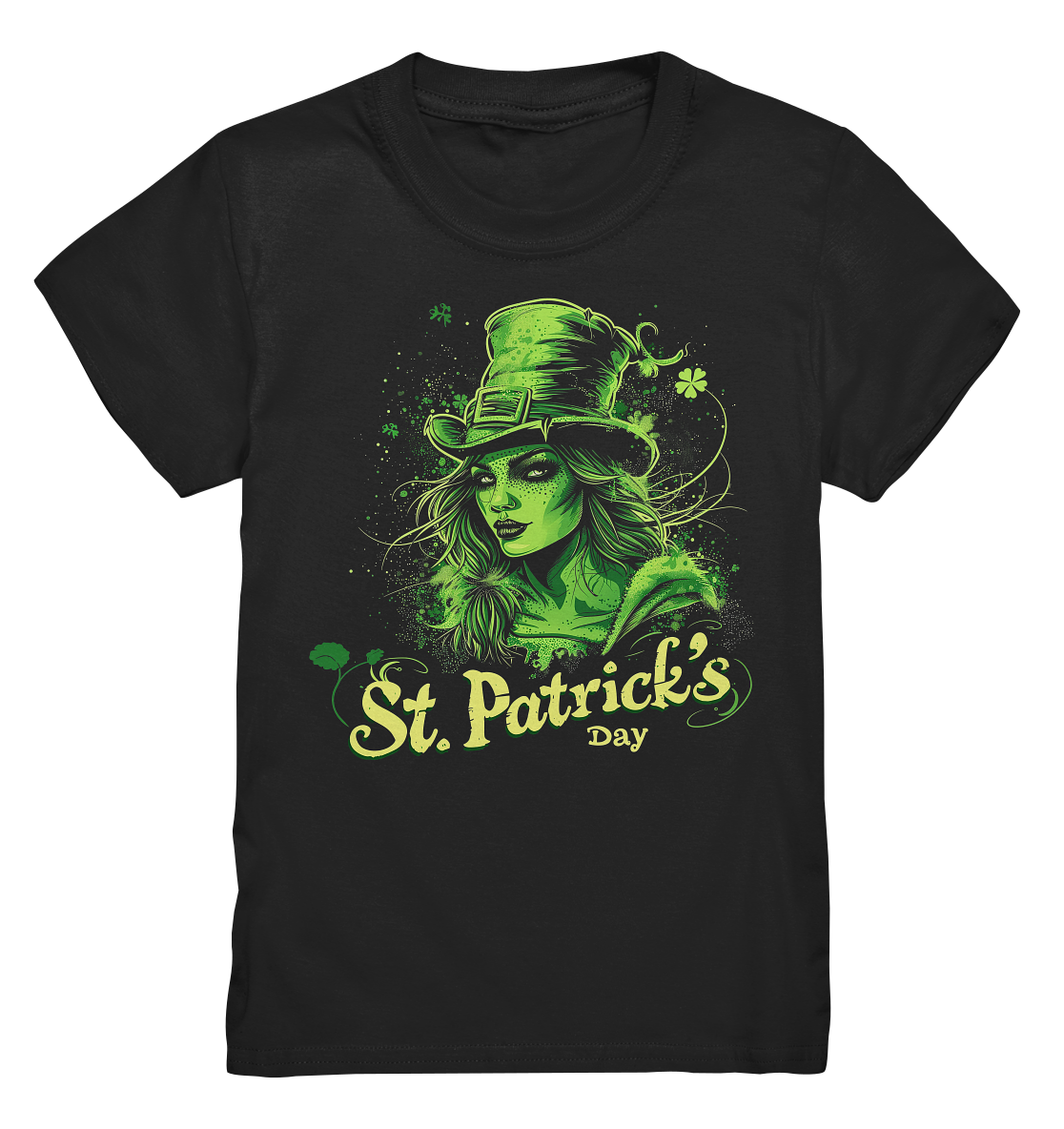 St. Patrick's Day "Leprechaun Girl II" - Kids Premium Shirt